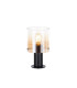 Ghent Table Lamp 1 Light E27 Black/Amber Fade Glass-1