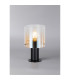Ghent Table Lamp 1 Light E27 Black/Amber Fade Glass-3