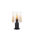 Ghent Table Lamp 1 Light E27 Black/Amber Fade Glass-4