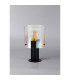 Ghent Table Lamp 1 Light E27 Black/Iridescent Fade Glass-7