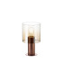 Ghent Table Lamp 1 Light E27 Mocha/Amber Fade Glass-1