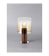Ghent Table Lamp 1 Light E27 Mocha/Amber Fade Glass-3