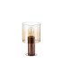 Ghent Table Lamp 1 Light E27 Mocha/Amber Fade Glass-4
