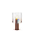 Ghent Table Lamp 1 Light E27 Mocha/Iridescent Fade Glass-1