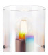 Ghent Table Lamp 1 Light E27 Mocha/Iridescent Fade Glass-6