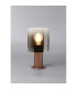 Ghent Table Lamp 1 Light E27 Mocha/Smoke Fade Glass-3
