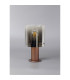 Ghent Table Lamp 1 Light E27 Mocha/Smoke Fade Glass-7