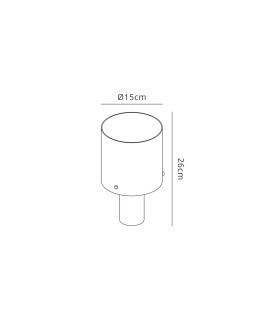 Ghent Table Lamp 1 Light E27 Polished Nickel/Black/Amber Fade Glass-2