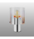 Ghent Table Lamp 1 Light E27 Polished Nickel/Black/Iridescent Fade Glass-7