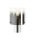 Ghent Table Lamp 1 Light E27 Polished Nickel/Black/Smoke Fade Glass-1