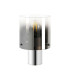 Ghent Table Lamp 1 Light E27 Polished Nickel/Black/Smoke Fade Glass-4