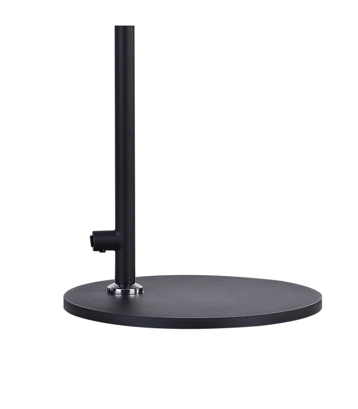 Ghent Large Table Lamp 1 Light E27 Black / Amber Fade Glass-5
