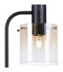 Ghent Large Table Lamp 1 Light E27 Black / Amber Fade Glass-6
