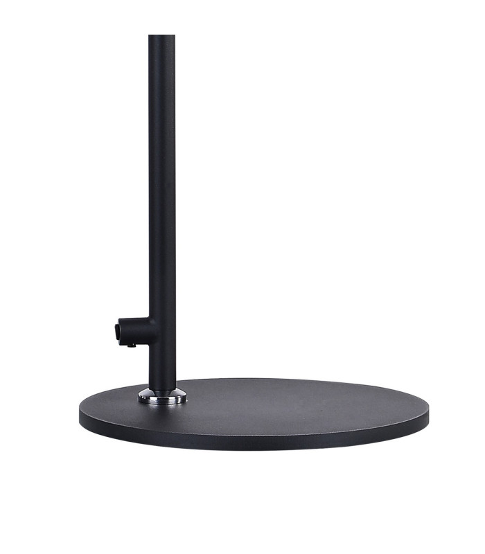 Ghent Large Table Lamp 1 Light E27 Black / Iridescent Fade Glass-5
