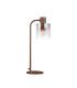 Ghent Large Table Lamp 1 Light E27 Mocha / Iridescent Fade Glass-4