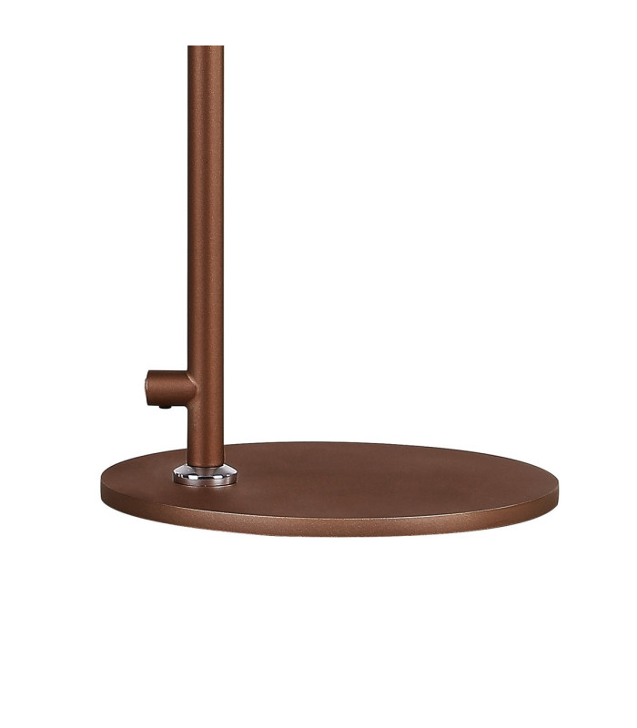 Ghent Large Table Lamp 1 Light E27 Mocha / Iridescent Fade Glass-5