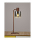 Ghent Large Table Lamp 1 Light E27 Mocha / Smoke Fade Glass-3