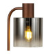Ghent Large Table Lamp 1 Light E27 Mocha / Smoke Fade Glass-6