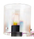 Ghent Single Switched Wall Lamp 1 Light E27 Black/Iridescent Fade Glass-5