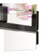 Ghent Single Switched Wall Lamp 1 Light E27 Black/Iridescent Fade Glass-7