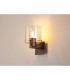 Ghent Single Switched Wall Lamp 1 Light E27 Mocha/Amber Fade Glass-3