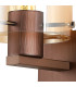Ghent Single Switched Wall Lamp 1 Light E27 Mocha/Amber Fade Glass-6
