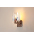 Ghent Single Switched Wall Lamp 1 Light E27 Mocha/Iridescent Fade Glass-3