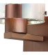 Ghent Single Switched Wall Lamp 1 Light E27 Mocha/Iridescent Fade Glass-6