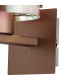 Ghent Single Switched Wall Lamp 1 Light E27 Mocha/Iridescent Fade Glass-7