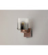 Ghent Single Switched Wall Lamp 1 Light E27 Mocha/Smoke Fade Glass-8