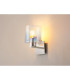 Ghent Single Switched Wall Lamp 1 Light E27 Polished Nickel/Black/Iridescent Fade Glass-3
