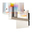 Ghent Single Switched Wall Lamp 1 Light E27 Polished Nickel/Black/Iridescent Fade Glass-6