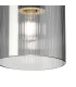 Hudson 21cm Round Ceiling Flush 1 Light Flush Fitting E27 Beige Stone/Smoke Narrow Line Glass-6