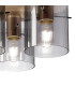 Hudson 41cm Round Ceiling Flush 3 Light Flush Fitting E27 Light Gold/Smoke Narrow Line Glass-6
