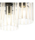 Hudson 41cm Round Ceiling Flush 3 Light Flush Fitting E27 Dark Grey/Frosted/Clear Wide Line Glass-6
