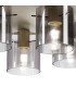 Hudson 56cm Round Ceiling Flush 5 Light Flush Fitting E27 Beige Stone/Smoke Narrow Line Glass-6