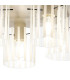 Hudson 56cm Round Ceiling Flush 5 Light Flush Fitting E27 Beige Stone/Frosted/Clear Wide Line Glass-6