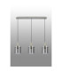Hudson Linear Pendant 3 Light Adjustable E27 Beige Stone/Smoke Narrow Line Glass-11