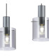 Hudson Linear Pendant 3 Light Adjustable E27 Dark Grey/Smoke Narrow Line Glass-8