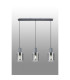 Hudson Linear Pendant 3 Light Adjustable E27 Dark Grey/Smoke Narrow Line Glass-10