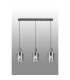 Hudson Linear Pendant 3 Light Adjustable E27 Dark Grey/Smoke Wide Line Glass-10