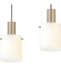 Hudson Linear Pendant 3 Light Adjustable E27 Light Gold/Gloss White Wide Line Glass-8