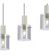 Hudson Linear Pendant 4 Light Adjustable E27 Beige Stone/Smoke Narrow Line Glass-8