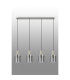 Hudson Linear Pendant 4 Light Adjustable E27 Beige Stone/Smoke Narrow Line Glass-11