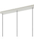 Hudson Linear Pendant 4 Light Adjustable E27 Beige Stone/Amber Wide Line Glass-7