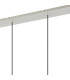 Hudson Linear Pendant 4 Light Adjustable E27 Beige Stone/Gloss White Wide Line Glass-7