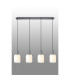 Hudson Linear Pendant 4 Light Adjustable E27 Dark Grey/Gloss White Wide Line Glass-11