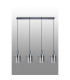 Hudson Linear Pendant 4 Light Adjustable E27 Dark Grey/Smoke Wide Line Glass-11