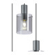 Hudson 49.5cm Round Pendant 3 Light Adjustable E27 Dark Grey/Smoke Narrow Line Glass-6