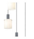 Hudson 66cm Round Pendant 5 Light Adjustable E27 Dark Grey/Gloss White Wide Line Glass-6